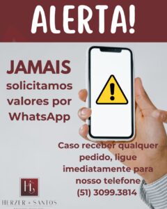 Alerta para golpes no WhatsApp